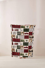 Load image into Gallery viewer, Duke Imports - "Country Lodge Patchwork" Footed Flannel Throw 50"x70" ///