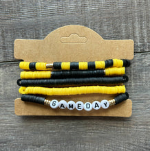 Load image into Gallery viewer, JILLIAN INK LLC - Game Day Friendship Bracelets Black and Yellow///
