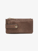 Load image into Gallery viewer, Jen &amp; Co. - Mae RFID Multi-Card Wallet w/ Strap Snap Closure | WL2541RF : Dark Purple