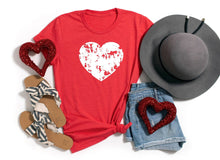 Load image into Gallery viewer, Fox and Owl Apparel - NEW GRUNGE HEART VALENTINES SPRING RED GRAPHIC SWEATSHIRT TE: 2X