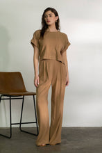 Load image into Gallery viewer, Blu Pepper - HIGH WAIST WIDE LEG PLEATED LINEN PANTS: LIGHT OLIVE