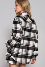 Load image into Gallery viewer, Active Basic | Active USA - /// Long Sleeve Wool Blend Plaid Button Down Casual Jacket : PNK-pink/khaki / M