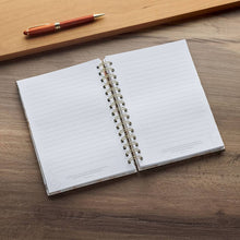 Load image into Gallery viewer, Christian Art Gifts - Journal Wirebound White Floral All Things For Good Rom. 8:27///