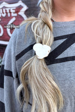 Load image into Gallery viewer, Rowdy Crowd Clothing - White Rock Ponytail Holder ///