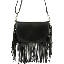Load image into Gallery viewer, Handbag Factory Corp - Women Fringed Crossbody handbag Shoulder Bag:/// BROWN