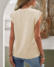 Load image into Gallery viewer, LALALOO - Textured Batwing Sleeve T-Shirt: Beige / S ///