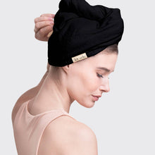 Load image into Gallery viewer, KITSCH - Quick Dry Hair Towel - Eco Black///