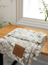 Load image into Gallery viewer, Duke Imports - "I Can Do All Things" 1-Ply Faux Fur Patch Throw 50"x60" ///