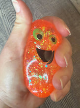Load image into Gallery viewer, JILLIAN INK LLC - Squishy Squish Glitter Ghost Halloween Stress Toy : Purple