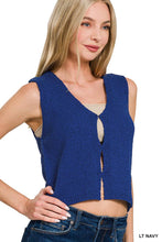 Load image into Gallery viewer, 42POPS - ..0810 Hook &amp; Eye Sweater Vest SI-26656: OFF WHITE-171176 / S