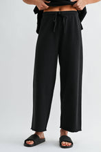 Load image into Gallery viewer, Mono B - Malibu Wide-Leg Fleece Pants: ELDERGREEN / S:M:L (2:2:2)