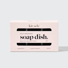 Load image into Gallery viewer, KITSCH - Self-Draining Soap Dish - Black ///