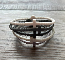 Load image into Gallery viewer, JILLIAN INK LLC - Silicone Cross Bracelet Set of 5: Neons