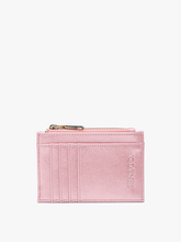 Load image into Gallery viewer, Jen &amp; Co. - Sia Zip Card Holder Wallet – Compact Vegan Leather | WL1991 : Cheetah-Rose