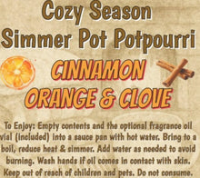 Load image into Gallery viewer, Shoots, Roots &amp; Leather Boots - Potpourri Simmer Pot- Cinnamon Orange Clove **///NEW**