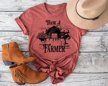 Load image into Gallery viewer, Fox and Owl Apparel - Thank a Farmer Rust Western Graphic Tee Free Shipping: //b2X