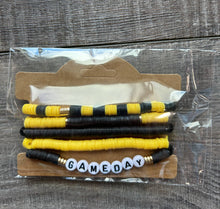 Load image into Gallery viewer, JILLIAN INK LLC - Game Day Friendship Bracelets Black and Yellow///