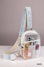 Load image into Gallery viewer, 42POPS - .._ SI-26027 Clear Sling Bag With Guitar Strap: BROWN-166357 / OS