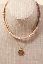 Load image into Gallery viewer, Anarchy Street - Layered Bead Chain  Disc Coin Charm Necklace: IV ///