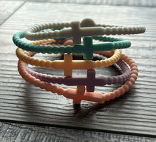 Load image into Gallery viewer, JILLIAN INK LLC - Silicone Cross Bracelet Set of 5: Neons
