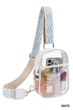 Load image into Gallery viewer, 42POPS - .._ SI-26027 Clear Sling Bag With Guitar Strap: BROWN-166357 / OS