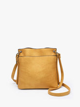 Load image into Gallery viewer, Jen &amp; Co. - Sutton Distressed 3 Compartment Crossbody | M2856: Black