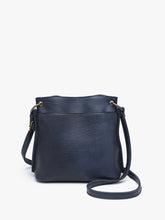 Load image into Gallery viewer, Jen &amp; Co. - Sutton Distressed 3 Compartment Crossbody | M2856: Black
