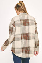 Load image into Gallery viewer, Chris &amp; Carol Apparel - T3066T - Women's Plaid Shirt: MOCHA/BLUE / M ///