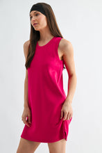 Load image into Gallery viewer, Mono B - Laguna Scuba Shift Dress: PLUM PINK / S:M:L (2:2:2)
