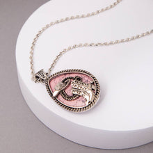 Load image into Gallery viewer, SP Sophia Collection - Western Turquoise Hat &amp; Boot Teardrop Pendant Necklace: ///Pink
