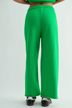 Load image into Gallery viewer, Mono B - Malibu Wide-Leg Fleece Pants: ELDERGREEN / S:M:L (2:2:2)