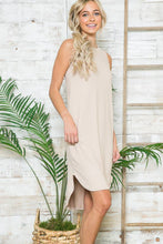 Load image into Gallery viewer, Burgundy Apparel - SLEEVELESS HI-LOW DRESS: BLACK / L ///
