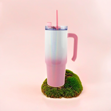 Load image into Gallery viewer, Hogg Outfitters - 30oz SUBLIMATION HOLOGRAPHIC GRIPPY TUMBLER: Ombre ///Pink