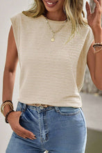Load image into Gallery viewer, LALALOO - Textured Batwing Sleeve T-Shirt: Beige / S ///