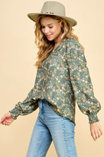 Load image into Gallery viewer, Floral Printed with Ruffled Sleeves ###