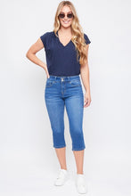 Load image into Gallery viewer, Missy 2 Button Slim Stretch Capri Jeans ###