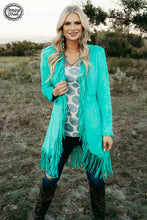 Load image into Gallery viewer, SCOTTSDALE SUEDE JACKET TURQUOISE ***