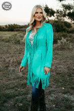 Load image into Gallery viewer, SCOTTSDALE SUEDE JACKET TURQUOISE ***