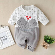 Load image into Gallery viewer, PatPat - Baby Elephant Animal Jumpsuit: White / 9-12 Months ///
