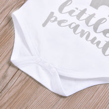 Load image into Gallery viewer, PatPat - 3-piece Baby LITTLE PEANUT Bodysuit Pants with Hat Set: Multi-color / 9-///12 Months