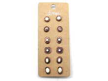 Load image into Gallery viewer, Snowing West - Western 6 Pair Dainty Post Earring Set: FUCHSIA
