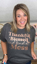Load image into Gallery viewer, Fox and Owl Apparel - NEW FALL THANKFUL BLESSED SEASONAL COZY ///GRAPHIC TEE: S
