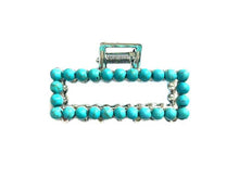 Load image into Gallery viewer, Snowing West - Western Mini Navajo Pearl Hair Claw: TURQUOISE