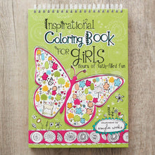 Load image into Gallery viewer, Christian Art Gifts - Coloring Book Wirebound Inspirational for Girls ///