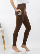 Load image into Gallery viewer, 42POPS - ',, Brushed Microfiber Wide Waistband Leggings W/ Pockets: BLACK-/// 157448 / XL