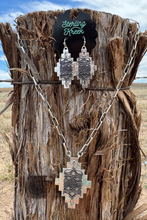 Load image into Gallery viewer, Sterling Kreek - Stitched In Aztec Earrings ///