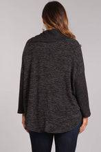 Load image into Gallery viewer, Chris &amp; Carol Apparel - Plus Knit Turtle Neck Top: MOCHA / 2X ///