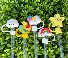 Load image into Gallery viewer, JILLIAN INK LLC - Sunshiney Days Straw Toppers Set of 5 ///