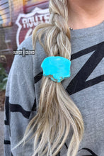 Load image into Gallery viewer, Rowdy Crowd Clothing - Turquoise Rock Ponytail Holder ///