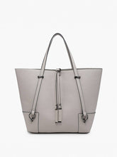 Load image into Gallery viewer, Jen &amp; Co. - M2504 Kya Structured Tote w/ Contrast Trim: Black ///